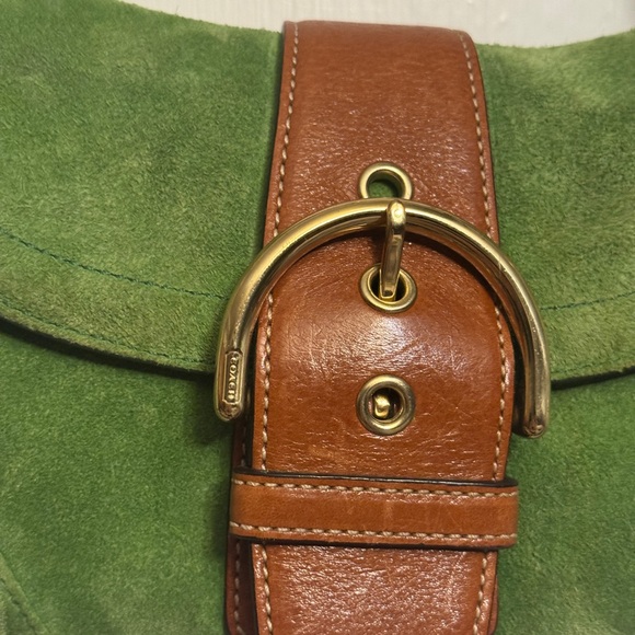Coach Green Suede Mini SoHo - Picture 2 of 9